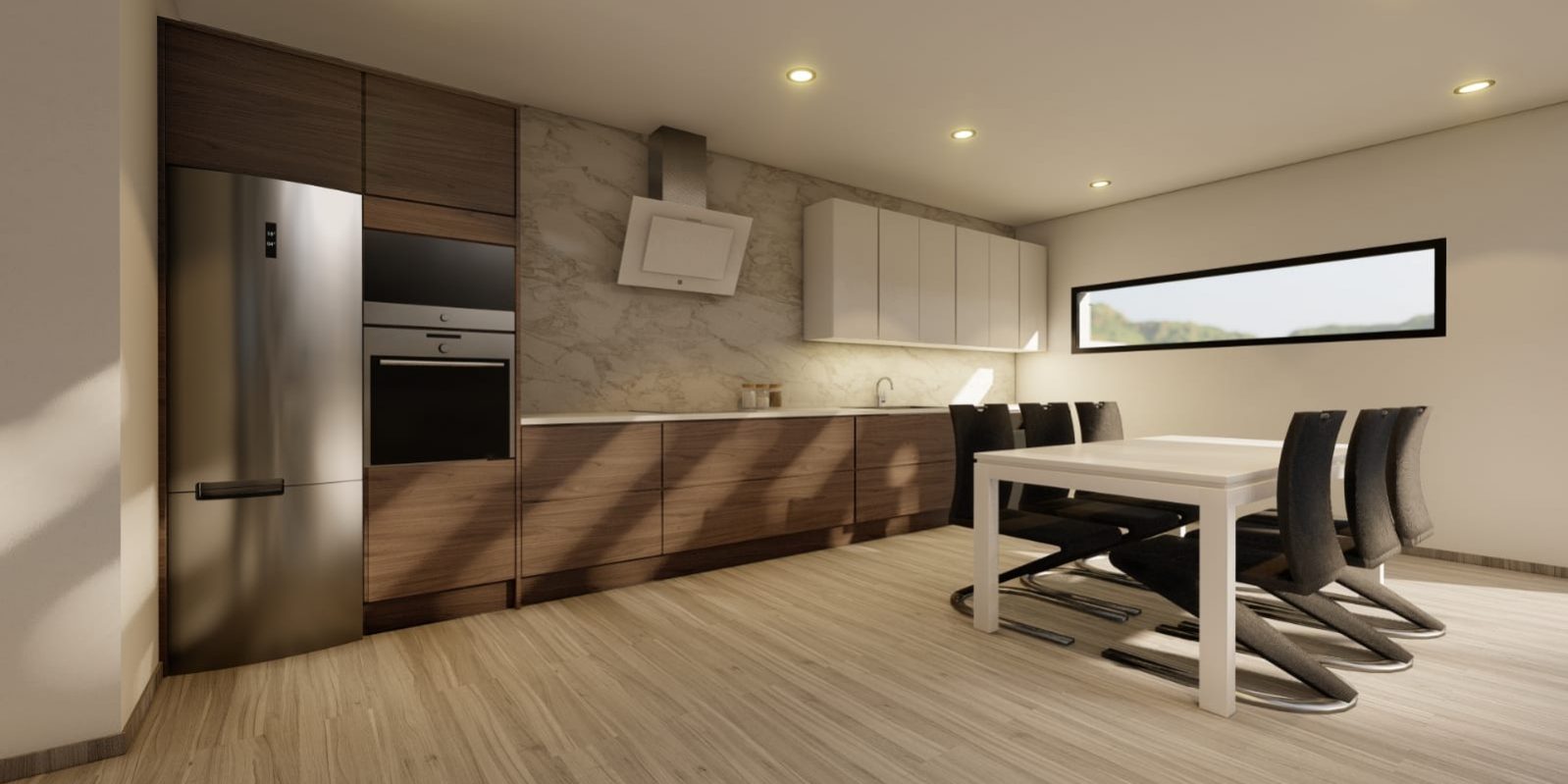 Cocina Office Nueva Construccion Unifamiliar Tenerife Sur