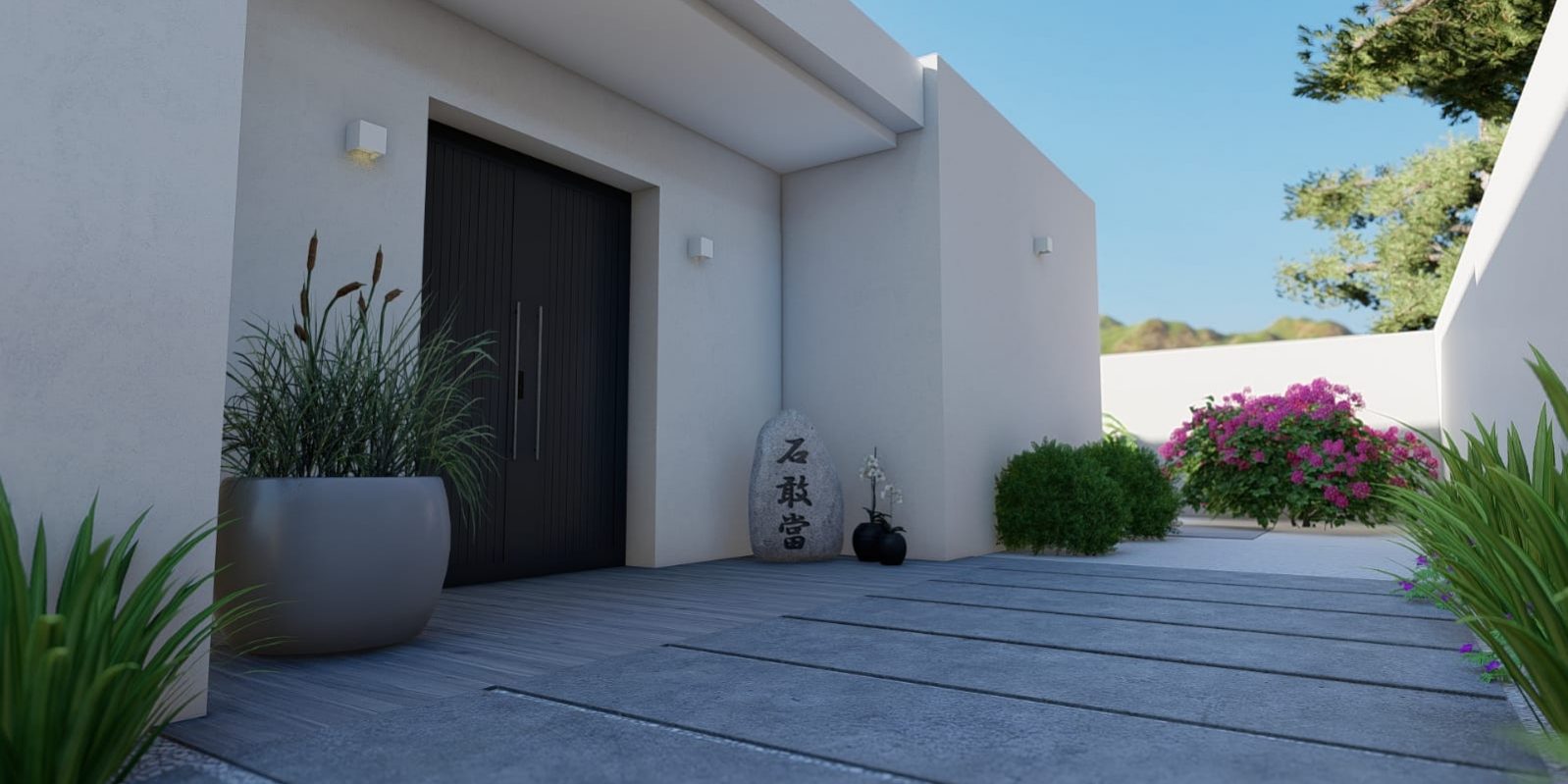 Entrada Nueva Construccion Unifamiliar Tenerife Sur