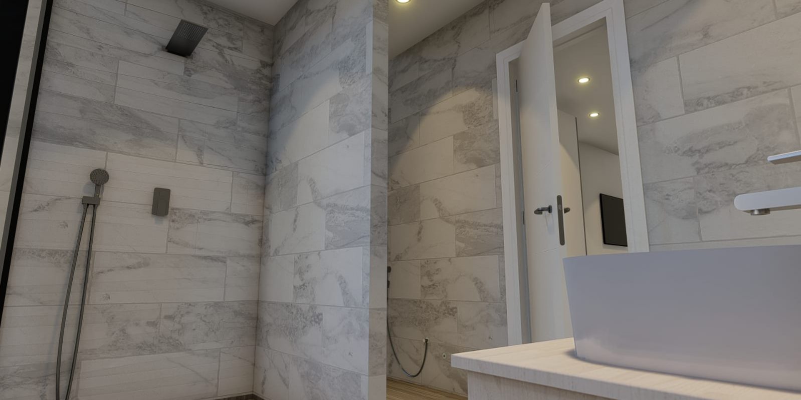 Baño Suite Nueva Construccion Unifamiliar Tenerife Sur