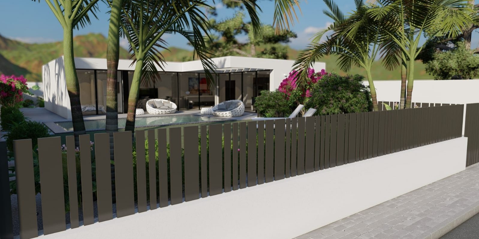 Valla Nueva Construccion Unifamiliar Tenerife Sur