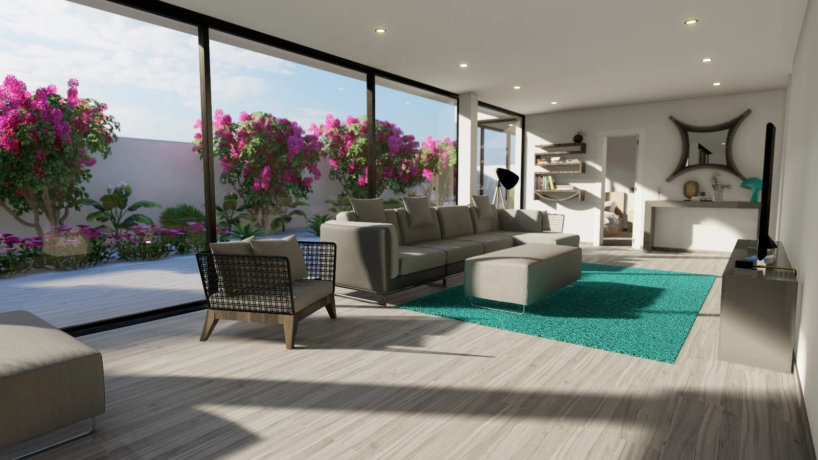 Render de Yaco II: Modelo 9 · Zona exterior